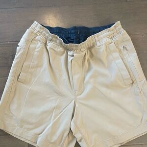 Birddogs Tan Athletic Shorts Lightweight Relaxed Fit